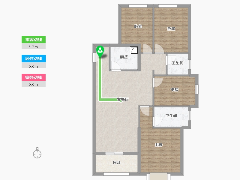 福建省-漳州市-龙江新苑-130.00-户型库-动静线