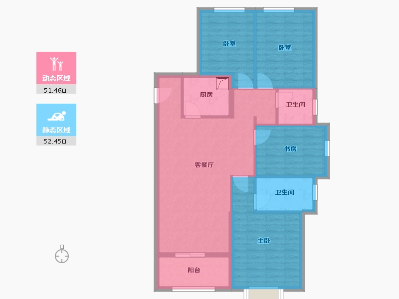 福建省-漳州市-龙江新苑-130.00-户型库-动静分区