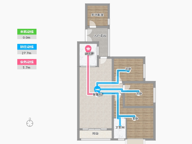 贵州省-毕节市-生态丽景3期-92.00-户型库-动静线