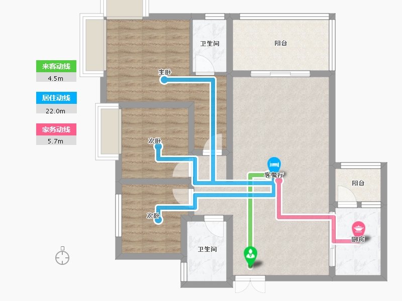 贵州省-毕节市-生态丽景3期-100.00-户型库-动静线