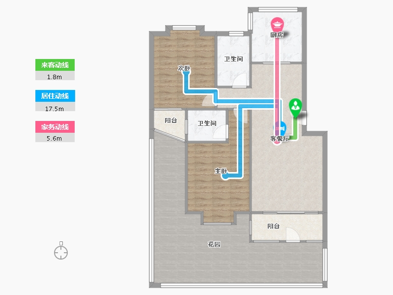 上海-上海市-东兰兴城-80.00-户型库-动静线