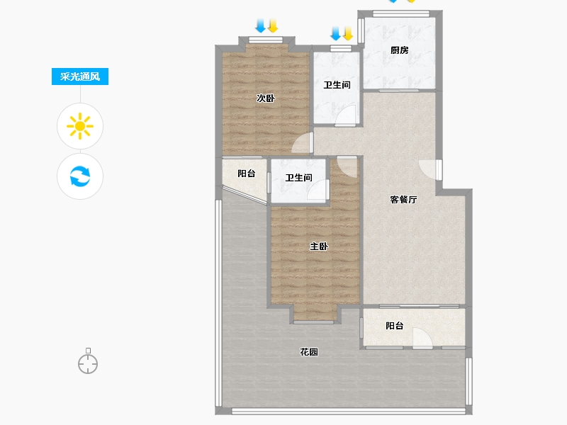 上海-上海市-东兰兴城-80.00-户型库-采光通风