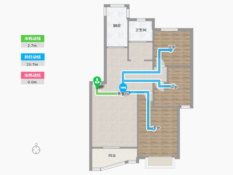 上海-上海市-宁怡苑-97.01-户型库-动静线