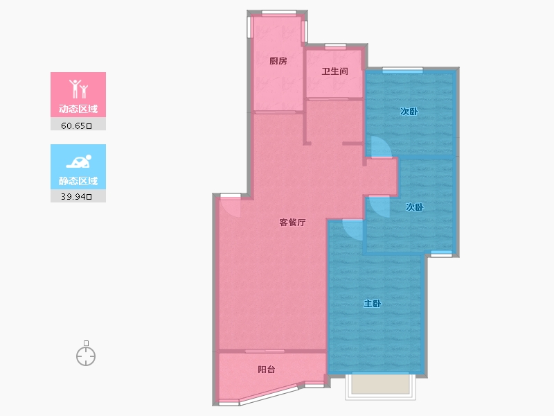 上海-上海市-宁怡苑-97.01-户型库-动静分区