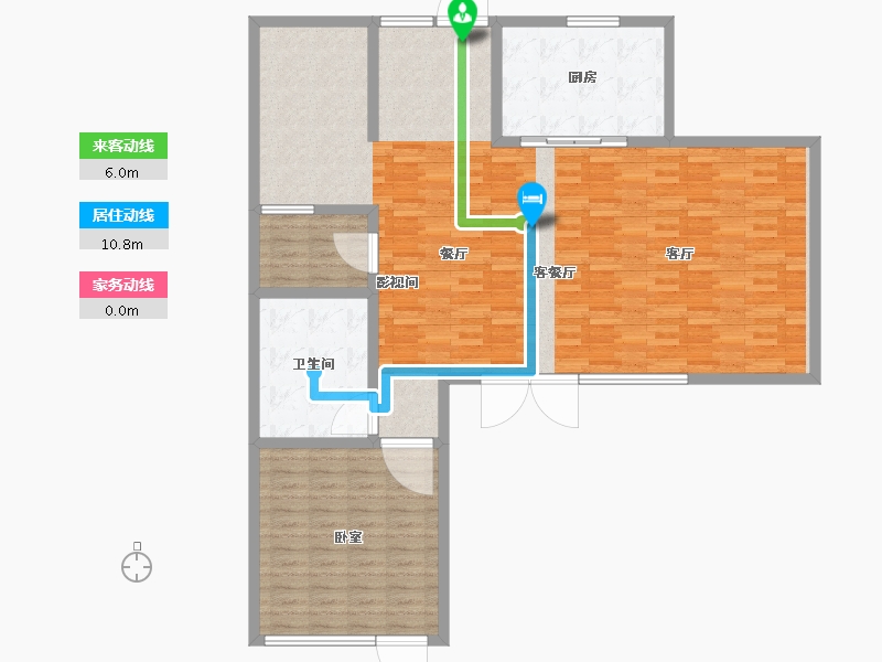 江苏省-南通市-蓝城·南通桃李春风-132.63-户型库-动静线