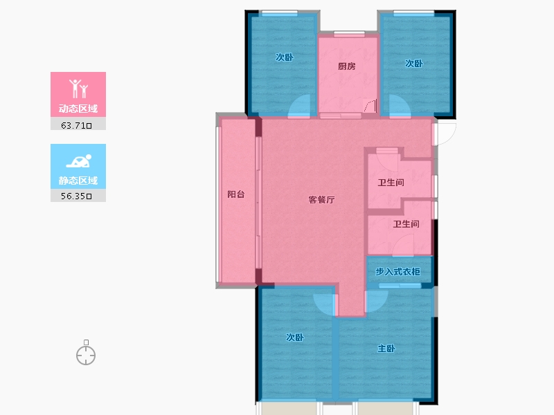 江西省-南昌市-中大弘阳-108.05-户型库-动静分区