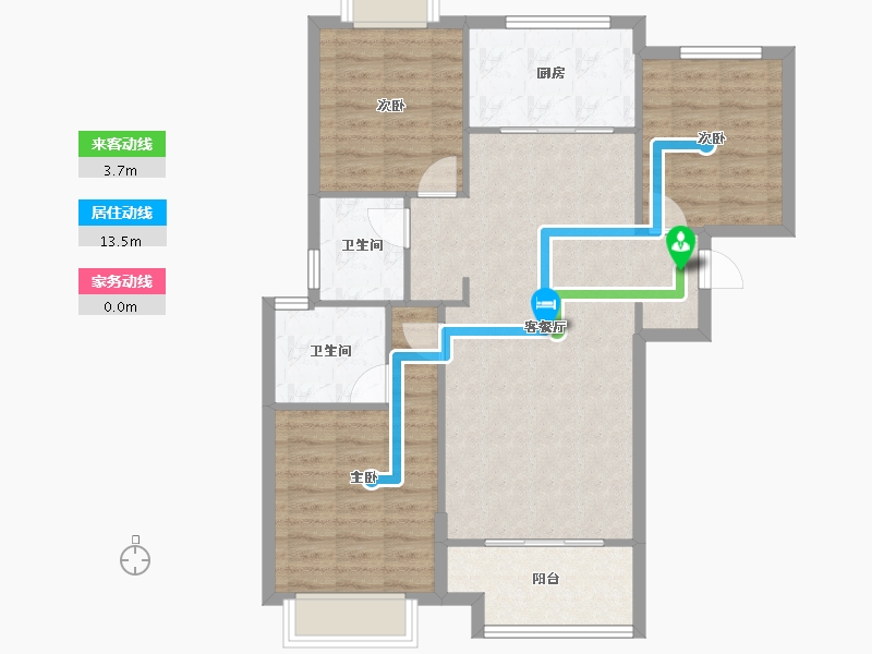 湖北省-武汉市-天汇龙城-97.00-户型库-动静线