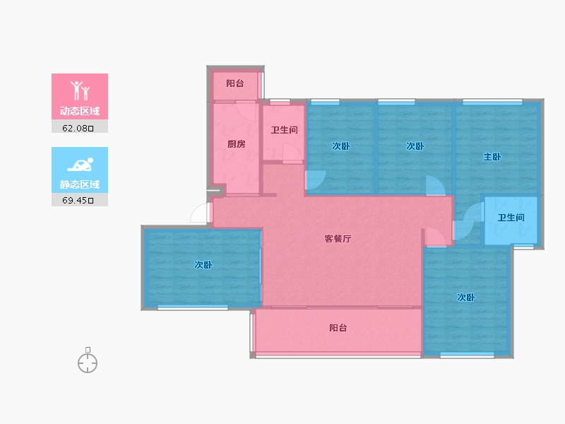 四川省-德阳市-绵竹市剑桥城-118.00-户型库-动静分区