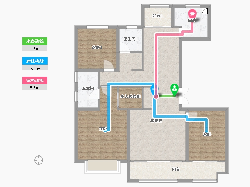 山东省-潍坊市-会场演示-118.00-户型库-动静线