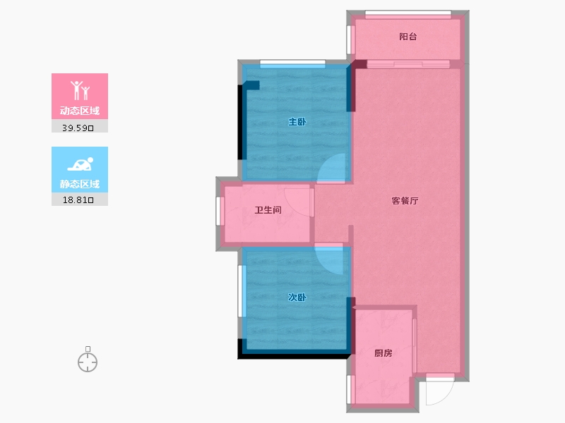 广东省-佛山市-金辉辉逸云庭-52.00-户型库-动静分区