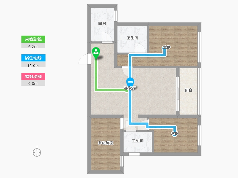 福建省-厦门市-中海杏林鹭湾-80.00-户型库-动静线