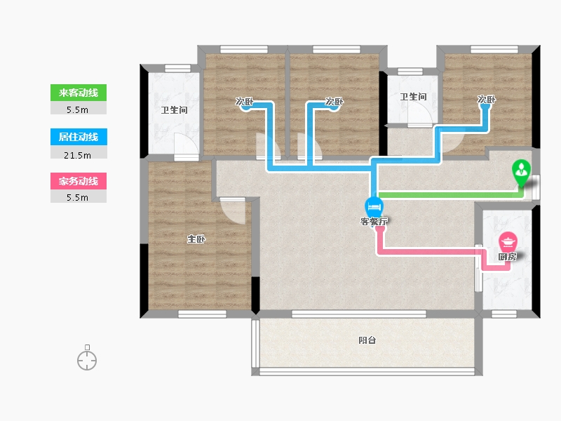 贵州省-贵阳市-中南林越-102.00-户型库-动静线