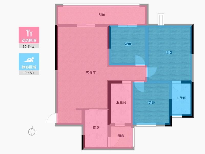 四川省-成都市-成都融创文旅城-98.07-户型库-动静分区