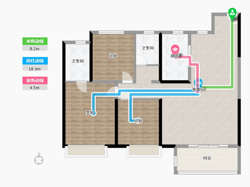 河南省-安阳市-建业通和府-133.00-户型库-动静线