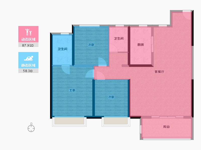 河南省-安阳市-建业通和府-133.00-户型库-动静分区