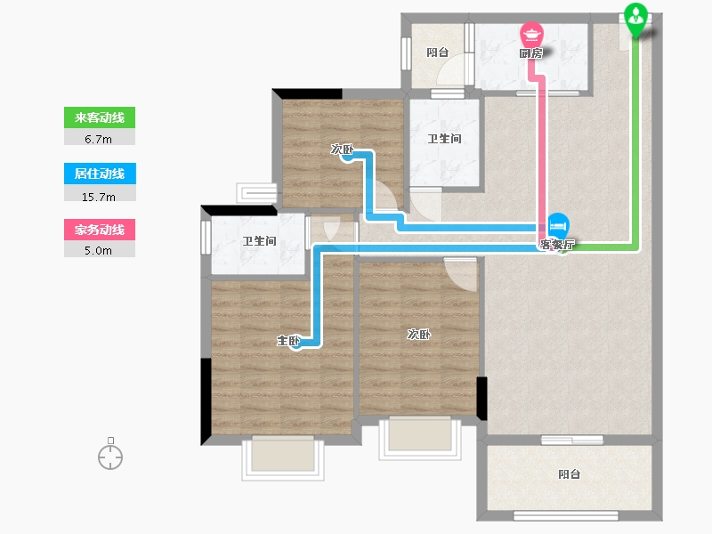 广东省-河源市-盈美花园-98.65-户型库-动静线