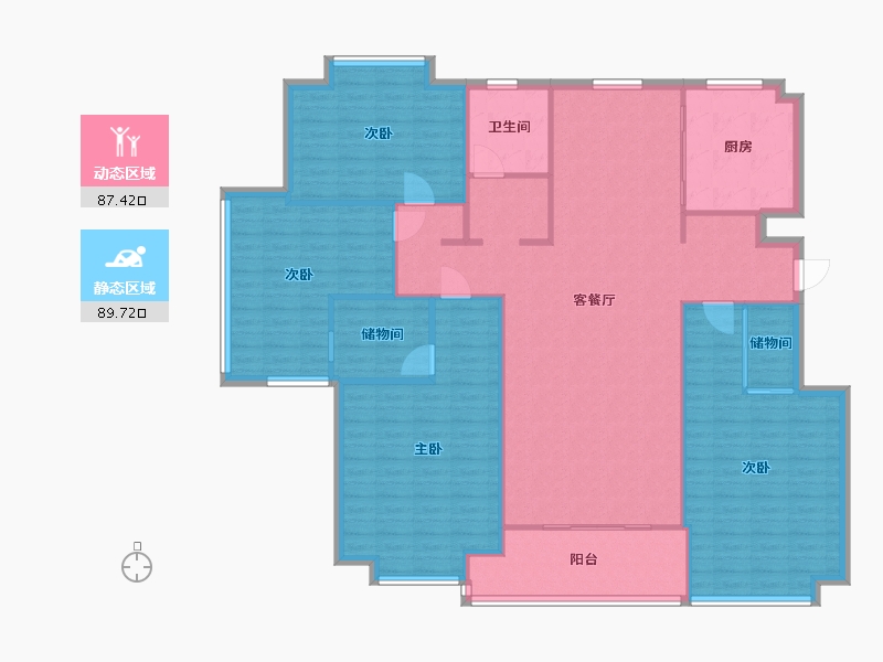 江苏省-盐城市-桃源居-193.00-户型库-动静分区