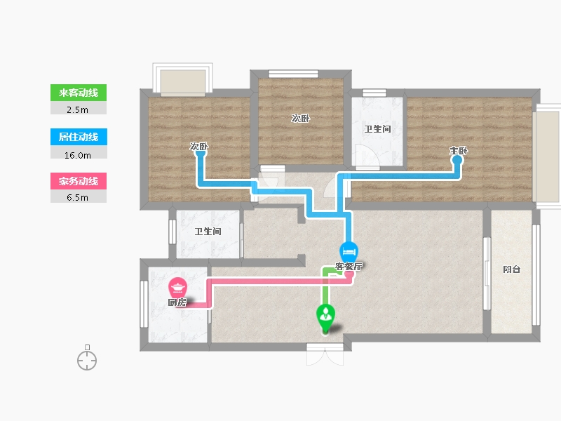 河南省-濮阳市-正大中心-90.00-户型库-动静线