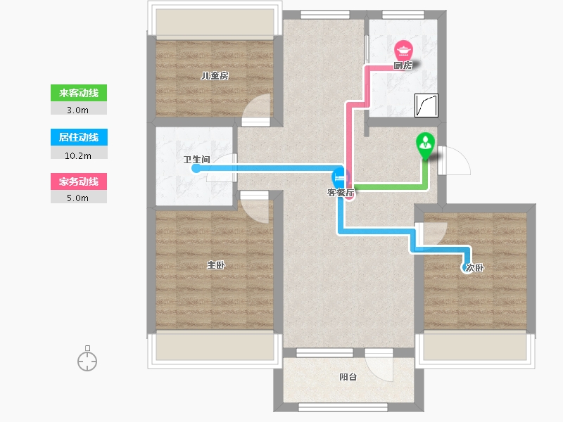 吉林省-长春市-吴中姑苏院-89.00-户型库-动静线