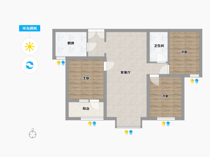 河北省-衡水市-泰达-26.92-户型库-采光通风