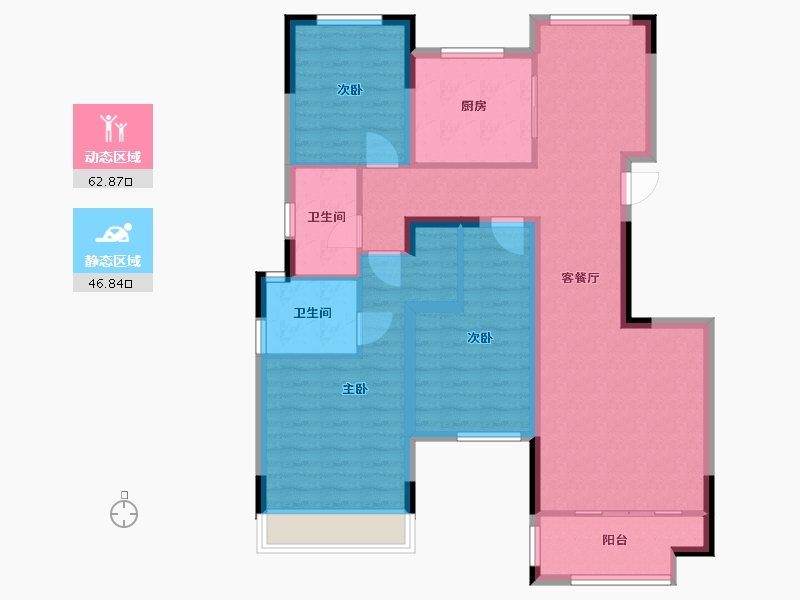 河南省-郑州市-正商智慧城-105.00-户型库-动静分区