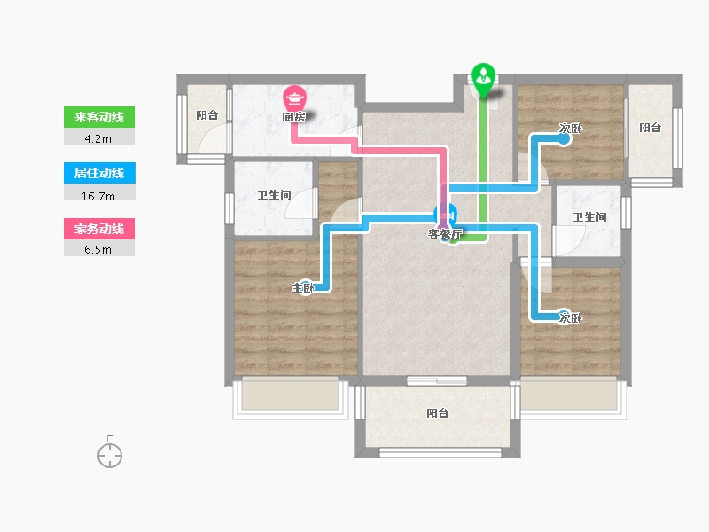 广东省-河源市-锦云颐和花园-89.00-户型库-动静线