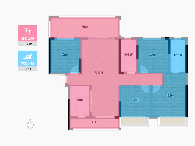 广西壮族自治区-桂林市-万达九著-118.00-户型库-动静分区