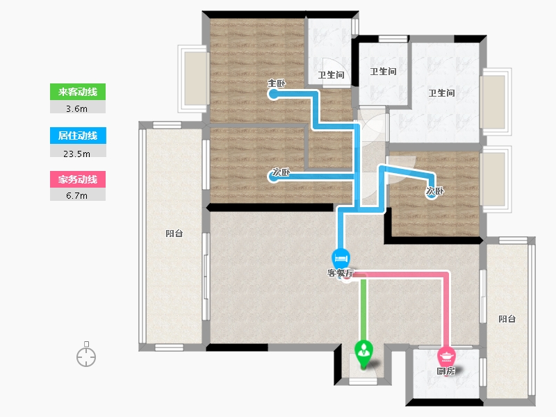 贵州省-贵阳市-首钢·贵州之光-120.00-户型库-动静线