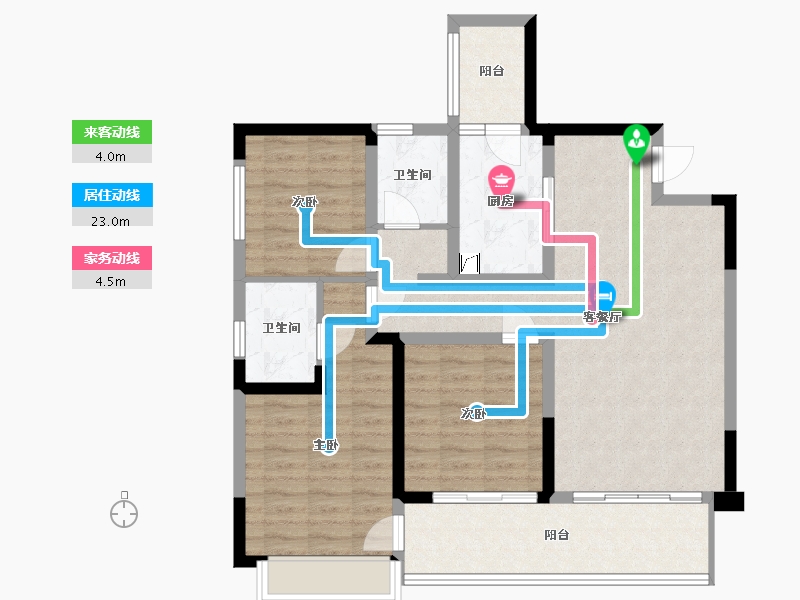 四川省-成都市-陆肖TOD麓鸣九天-98.00-户型库-动静线