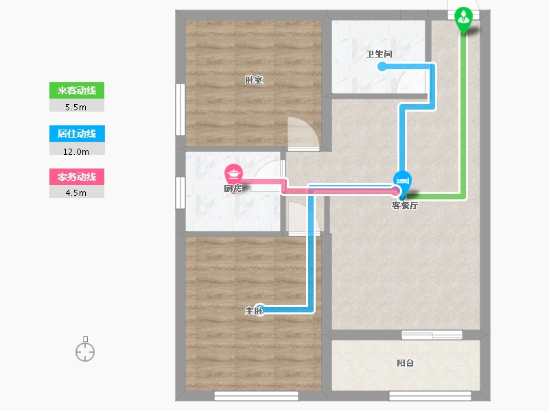 甘肃省-兰州市-重邦康城-75.00-户型库-动静线