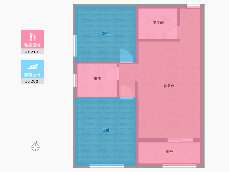 甘肃省-兰州市-重邦康城-75.00-户型库-动静分区