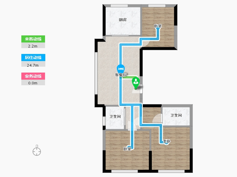 黑龙江省-牡丹江市-观澜国际-96.00-户型库-动静线