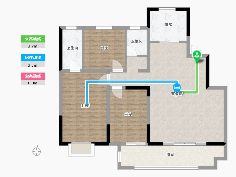 河南省-信阳市-正式金域世家-120.00-户型库-动静线