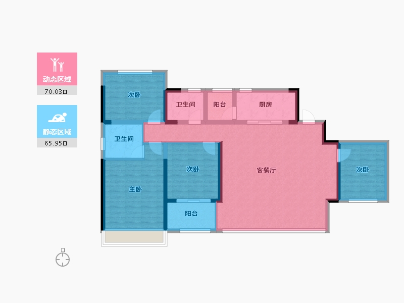 四川省-成都市-隆鑫园-123.00-户型库-动静分区