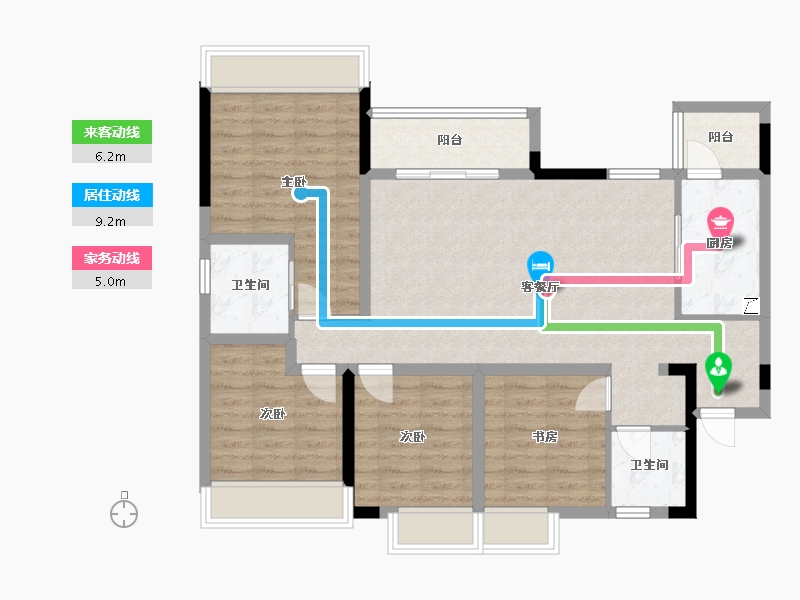 四川省-自贡市-燊海森林-100.40-户型库-动静线