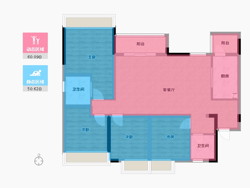 四川省-自贡市-燊海森林-100.40-户型库-动静分区