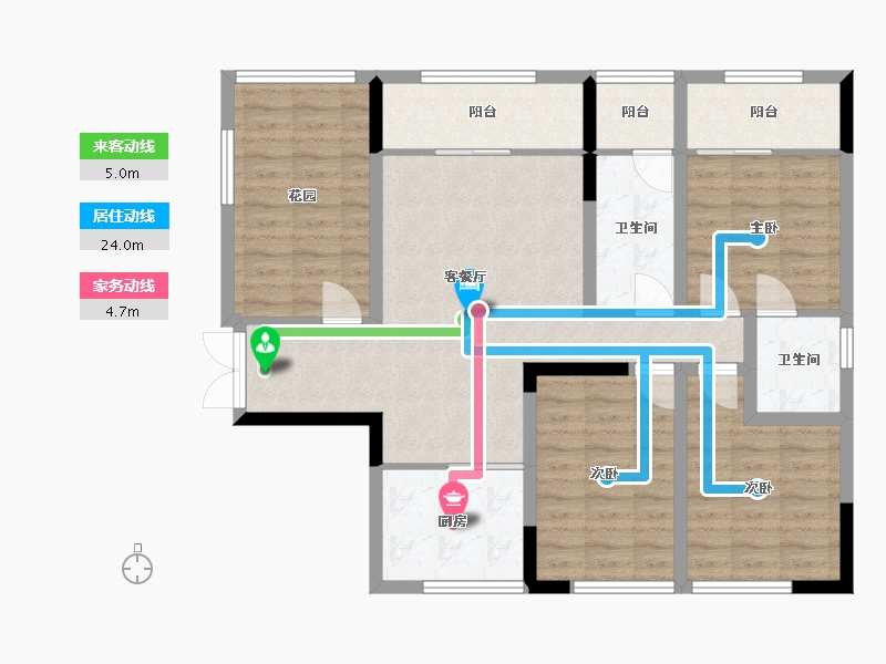 贵州省-黔西南布依族苗族自治州-富康·汇和府-115.00-户型库-动静线