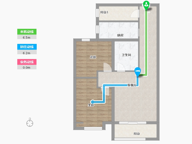 河北省-廊坊市-石榴玉兰湾-70.00-户型库-动静线