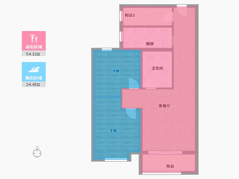 河北省-廊坊市-石榴玉兰湾-70.00-户型库-动静分区