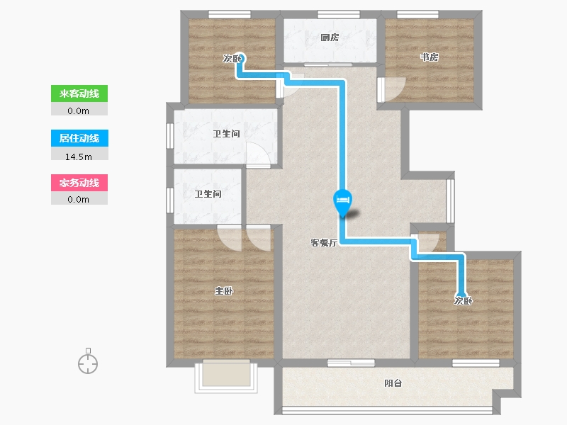 山东省-临沂市-上品新城-114.00-户型库-动静线