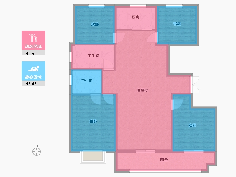 山东省-临沂市-上品新城-114.00-户型库-动静分区