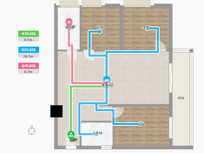 广西壮族自治区-防城港市-北部湾商业中心-93.24-户型库-动静线