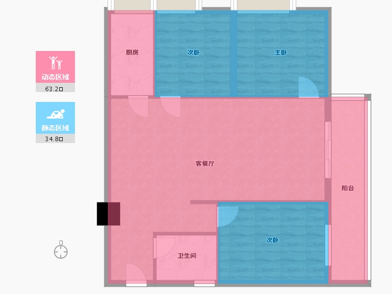 广西壮族自治区-防城港市-北部湾商业中心-93.24-户型库-动静分区