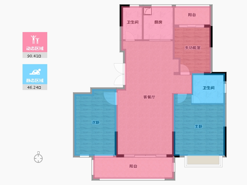 福建省-宁德市-专家村-123.00-户型库-动静分区