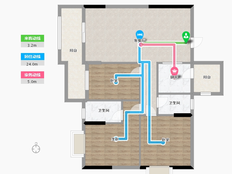 广东省-江门市-新福豪庭-101.00-户型库-动静线