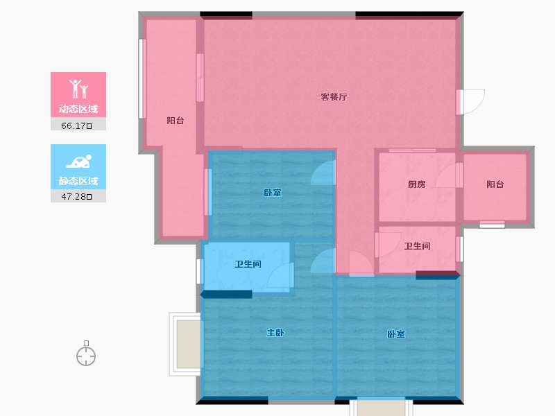 广东省-江门市-新福豪庭-101.00-户型库-动静分区