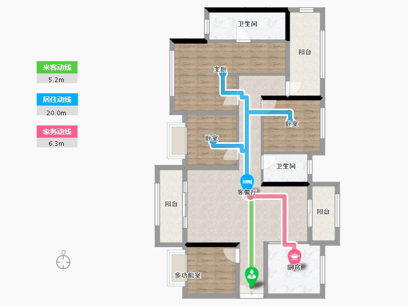 广东省-惠州市-鼎盛悦玺台-118.00-户型库-动静线