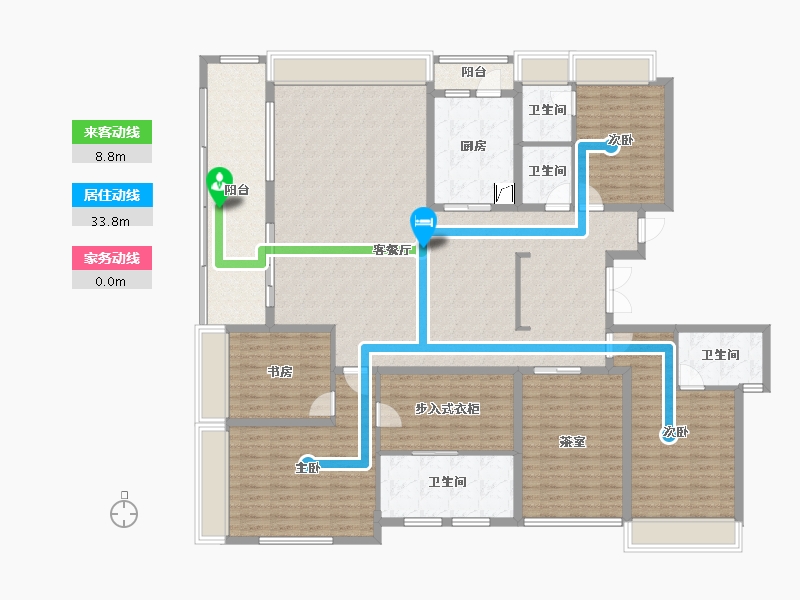 湖北省-武汉市-金湖听语-218.00-户型库-动静线