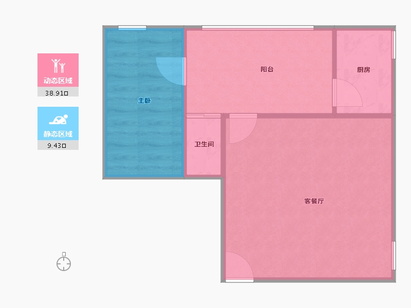 广东省-深圳市-一品东门雅园-42.00-户型库-动静分区