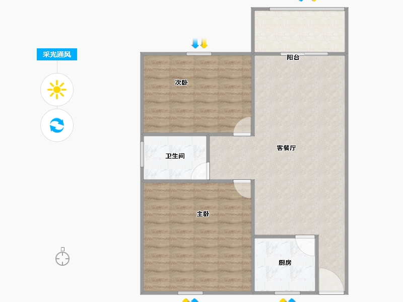 广东省-深圳市-一品东门雅园-79.00-户型库-采光通风